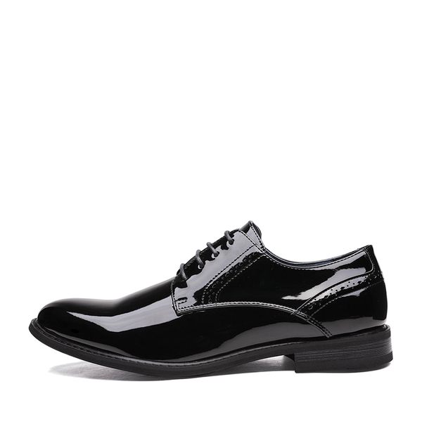 Men's Wide Fit Dress Oxford Shoes - BLACK PAT - 1