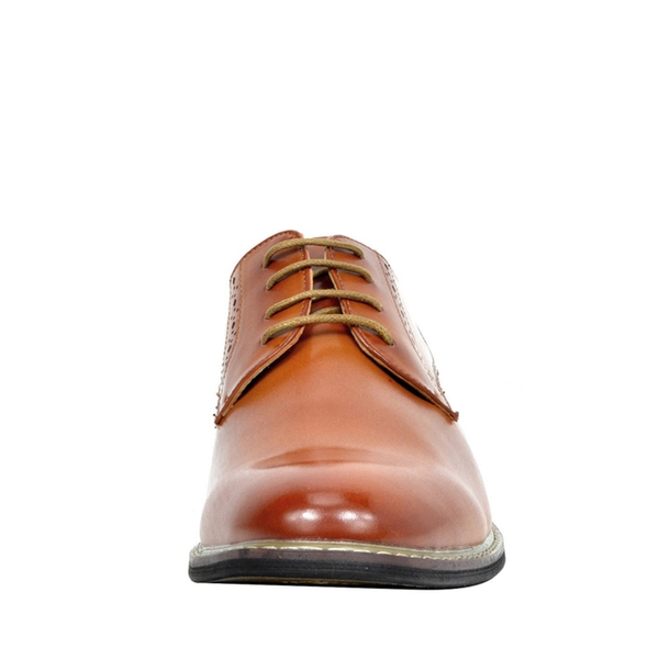 Men's Wide Fit Dress Oxford Shoes - BROWN - 4