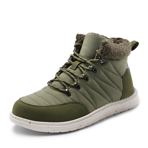 Men's Warm Lightweight Walking Boots - GREEN -  0