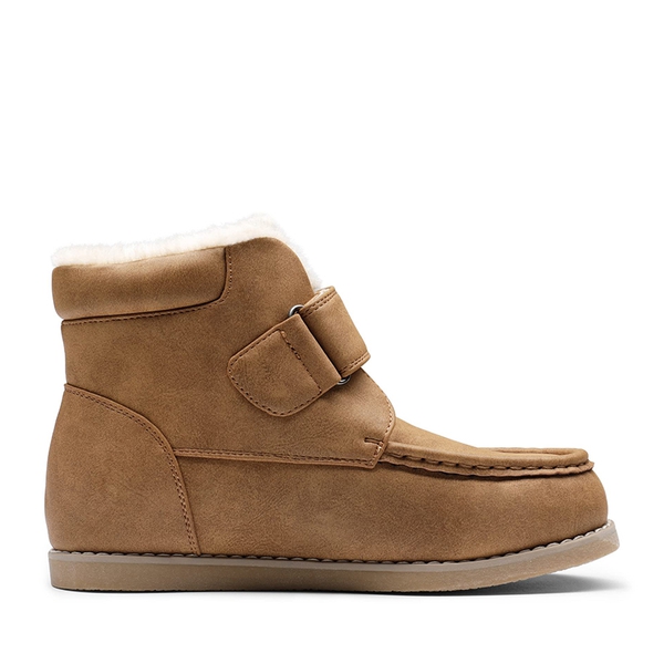 Kid's Insulated Winter Snow Boot  - BROWN - 2