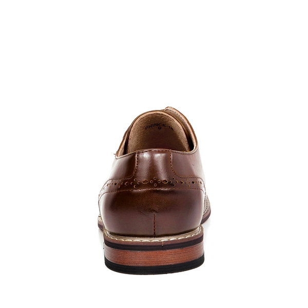 Men's Wide Fit Dress Oxford Shoes - DARK BROWN - 5