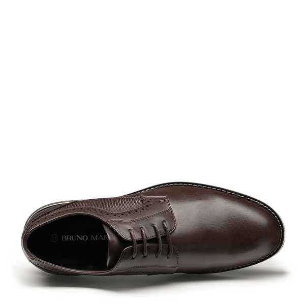 Men's Wide Fit Casual Dress Sneakers - DARK BROWN - 3