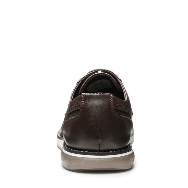 Men's Wide Fit Casual Dress Sneakers - DARK BROWN - 5