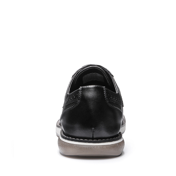 [CrossFlex GentEdge]Men's Wide Fit Casual Dress Sneakers - BLACK - 5