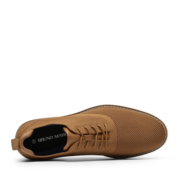 Men's Breathable Mesh Casual Oxford Shoes - BROWN - 5