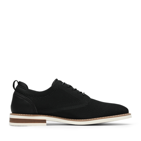 Men's Breathable Mesh Casual Oxford Shoes - BLACK - 2
