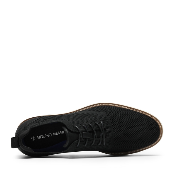 Men's Breathable Mesh Casual Oxford Shoes - BLACK - 5