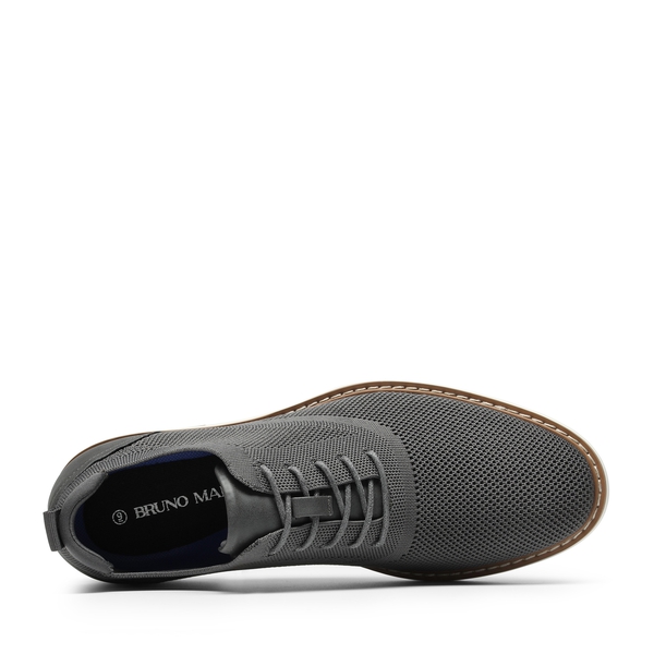 Men's Breathable Mesh Casual Oxford Shoes - GREY - 5