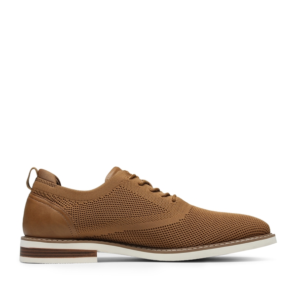 Men's Breathable Mesh Casual Oxford Shoes - BROWN - 2