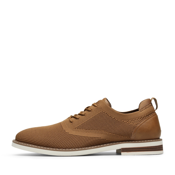Men's Breathable Mesh Casual Oxford Shoes - BROWN - 1