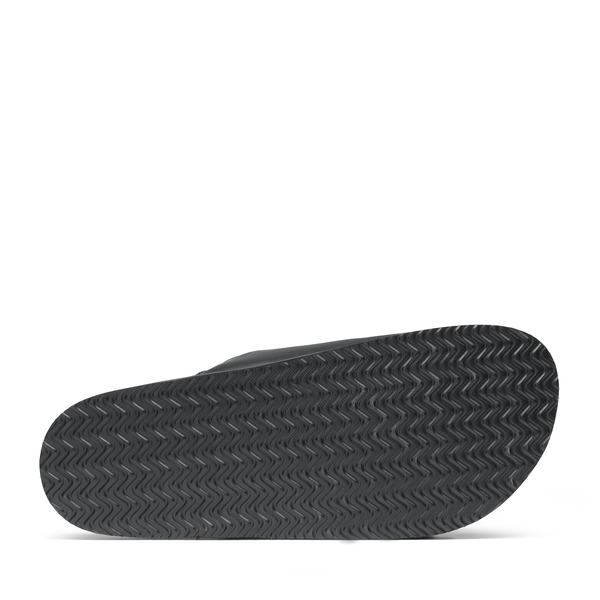 Men's  Double Strap Slides with Arch Support - BLACK - 4