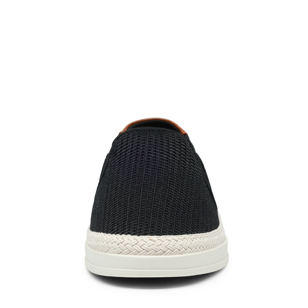 Men's Casual Slip On Sneakers - BLACK - 3
