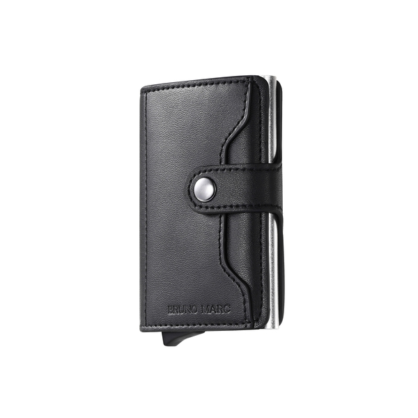 Men's Slim Pop-Up Wallet With Cash Compartment - BLACK -  0