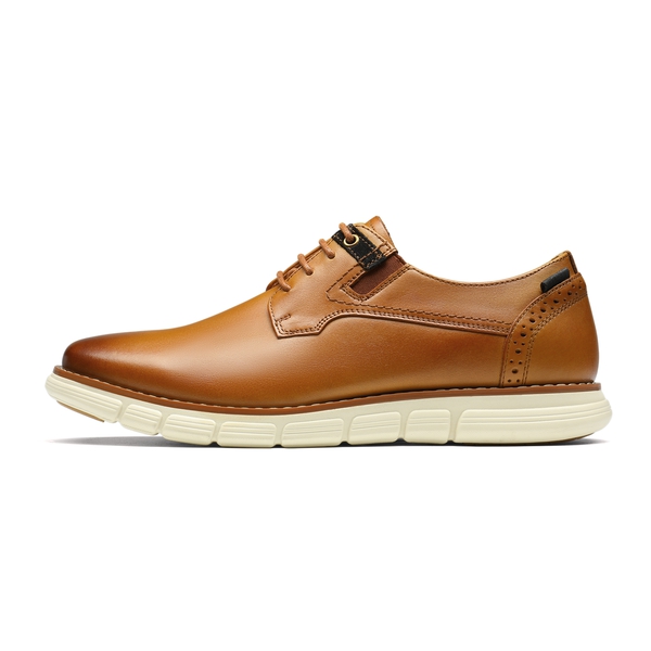 [CrossFlex NeatPolish-] Men's Casual Oxford Dress Sneakers - BROWN - 2