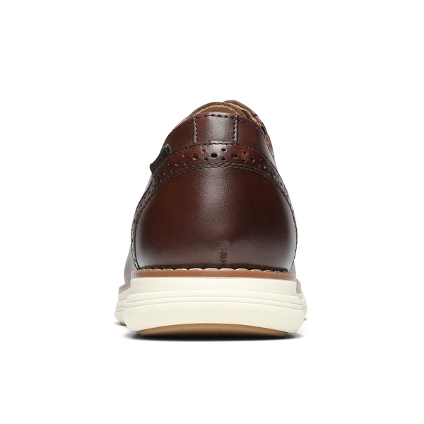 [CrossFlex NeatPolish-] Men's Casual Oxford Dress Sneakers - DARK-BROWN - 5