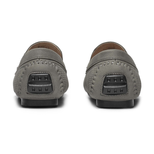 Men's Versatile PU Leather Casual Loafers - GREY - 5