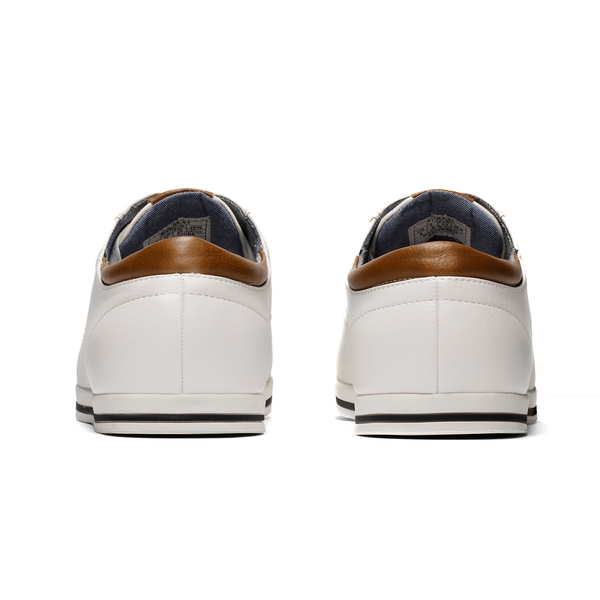 Men's Casual Oxford-Inspired Sneakers - WHITE - 5