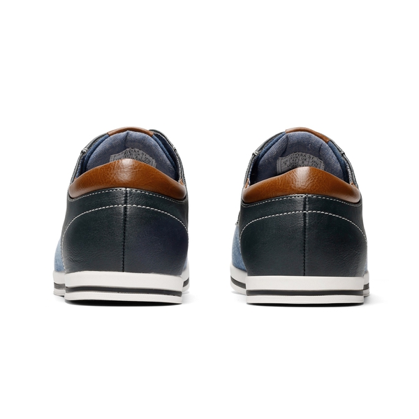 Men's Casual Oxford-Inspired Sneakers - NAVY - 5