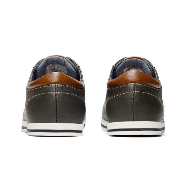 Men's Casual Oxford-Inspired Sneakers - GREY - 5