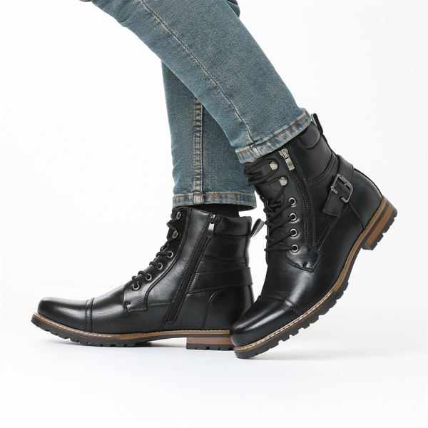 Men's Zip Boots | Size Zip Boots-Bruno Marc
