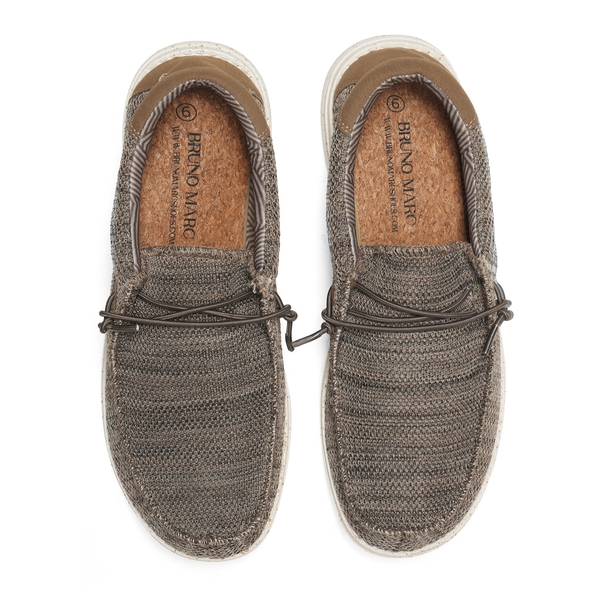 Men's Casual Slip-On Lightweight Loafers - BROWN - 4