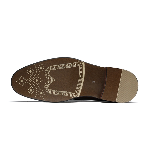 Men's Classic Cap-Toe Formal Oxford Shoes - DARK BROWN - 3