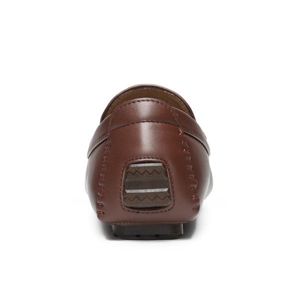 Men's Horsebit Moccasin Loafers Shoes - BROWN - 5