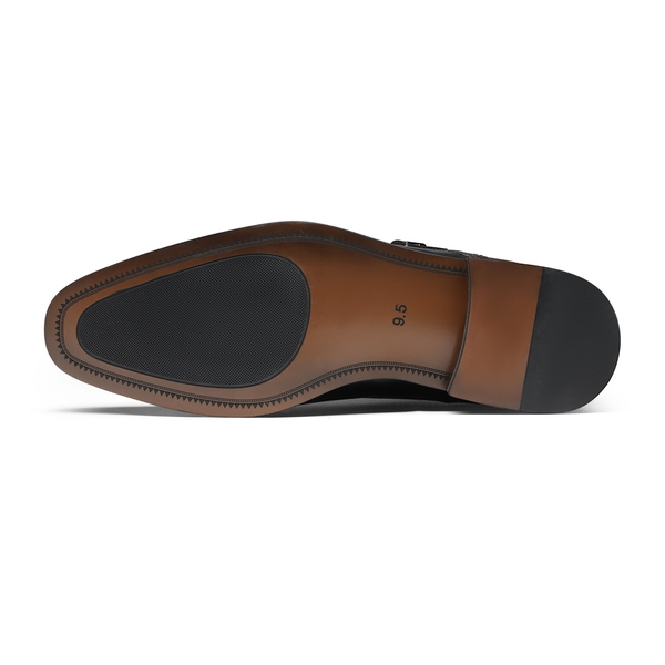 Bruno Marc Hutchingson-2 Sleek Monk Strap Loafer Shoes Mens 13 Brown Leather NWT Amazon.com | Bruno Marc Men main image 3