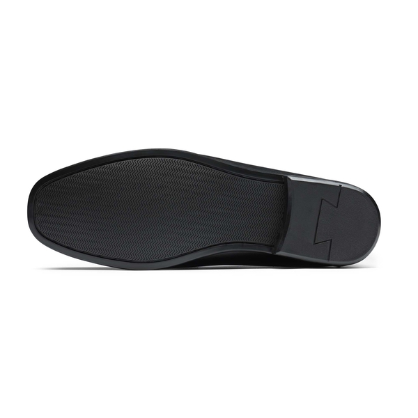 Men's Classic Metallic Horsebit Loafers - BLACK - 3