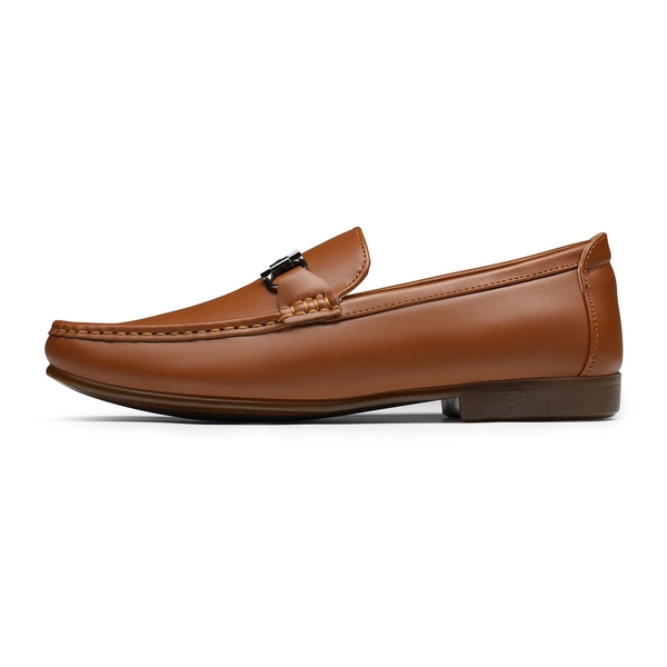 NWT Bruno Marc Men\'s Brown Metallic Bit Detail Loafers 10.5 Amazon.com | Bruno Marc Men main image 4