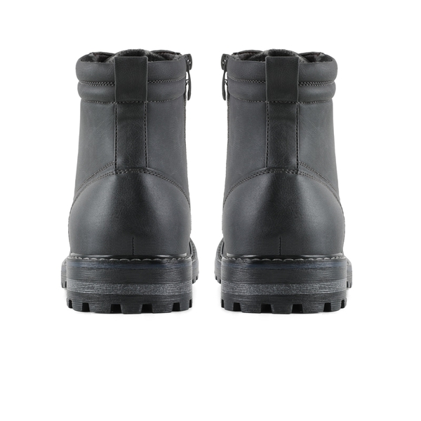 Men's Durable Motorcycles Lace-Up Combat Boots - GREY - 5