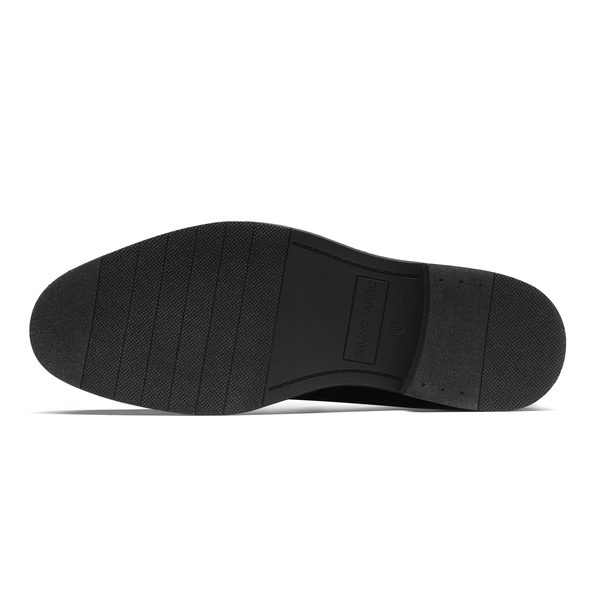 Men's Stylish Velvet Tuxedo Dress Shoes - BLACK - 2
