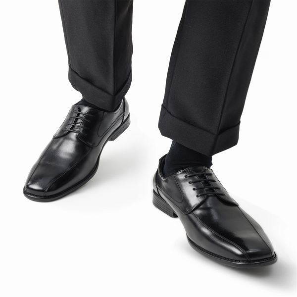 Men's Classic PU Leather Dress Shoes - BLACK - 1