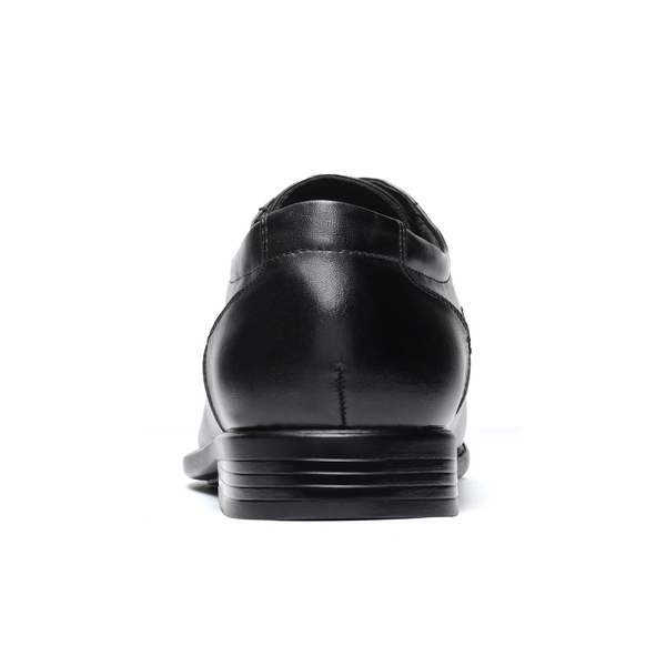 Men's Classic PU Leather Dress Shoes - BLACK - 4