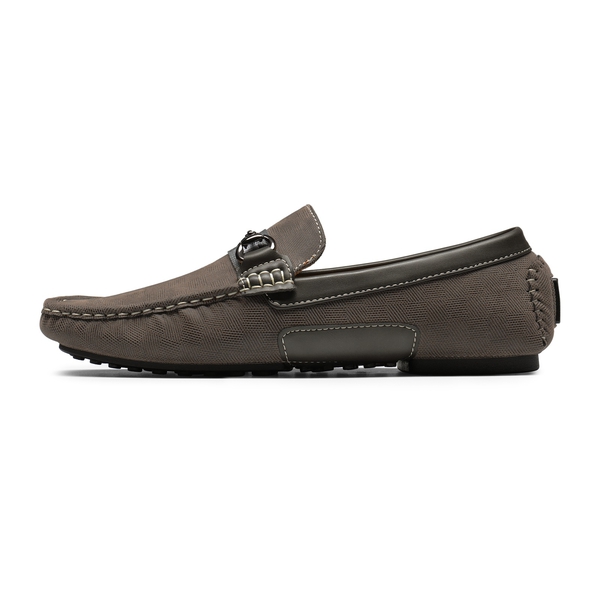 Bruno Marc Leather Santoni Driving Moccasin Loafer Shoes Horse Bit Brown Size 12 Men main image 2