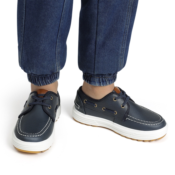 Boys' Casual Boat Shoes - BLUE - 1