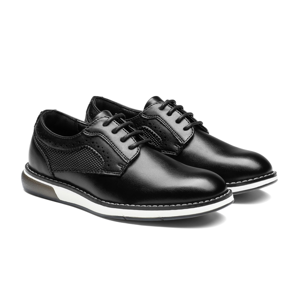 Boys' Pain-Toe Oxford Sneakers - BLACK - 3