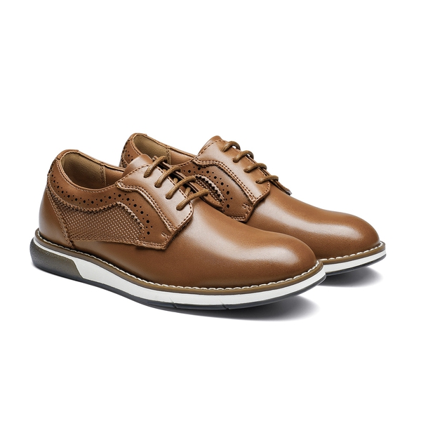 Boys' Pain-Toe Oxford Sneakers - BROWN - 3