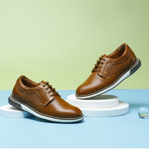 Boys' Pain-Toe Oxford Sneakers - BROWN - 1