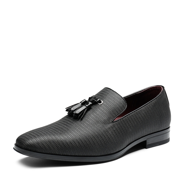 Mens black dress shoes with tassels shop