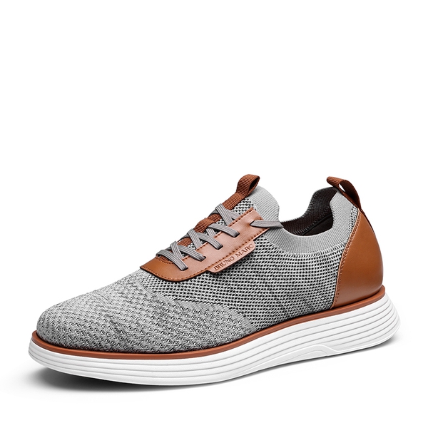 [MaxFlex SuiteBreeze+] Men's Lightweight Mesh Oxford Sneakers - GREY -  0