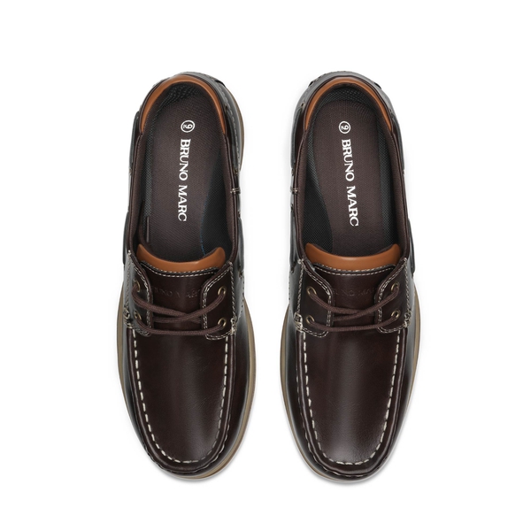 Men's Vegan Leather Boat Loafers -Bruno Marc