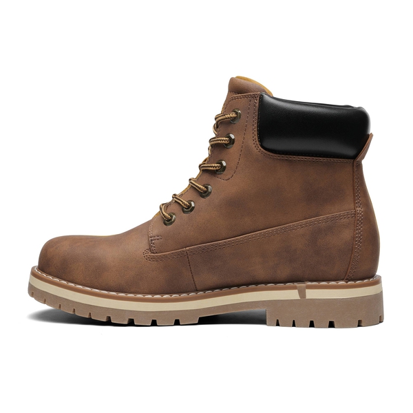 Men's Slip-Resistant Lace-Up Boots - BROWN - 1