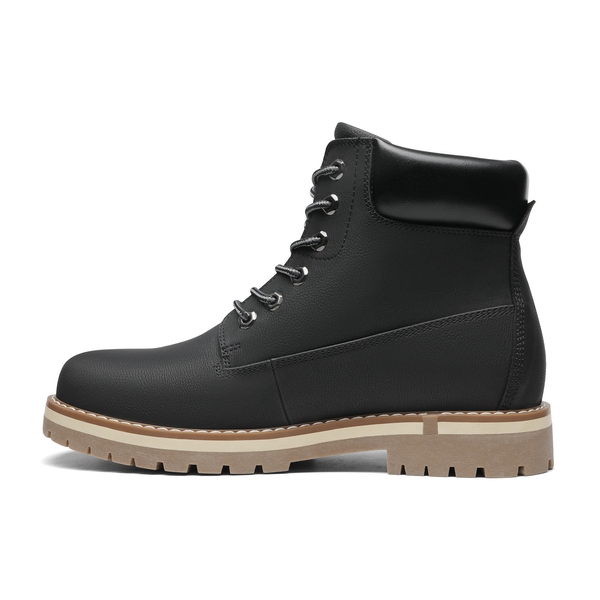 Men's Slip-Resistant Lace-Up Boots - BLACK - 1