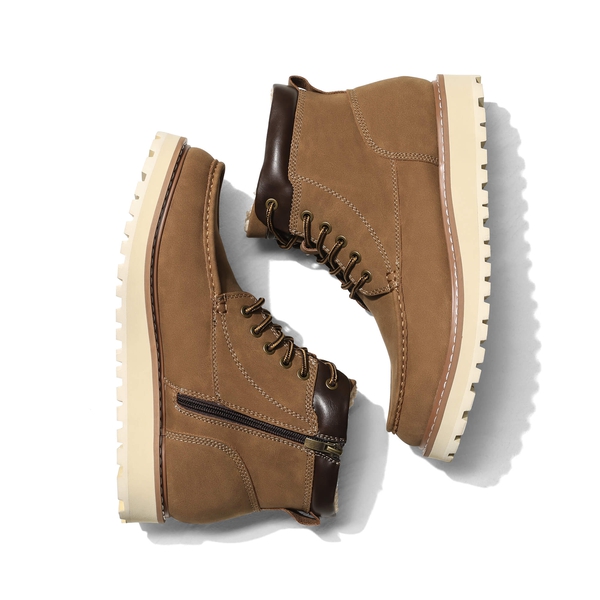 Men s Fur Lined Moc Toe Boots Bruno Marc