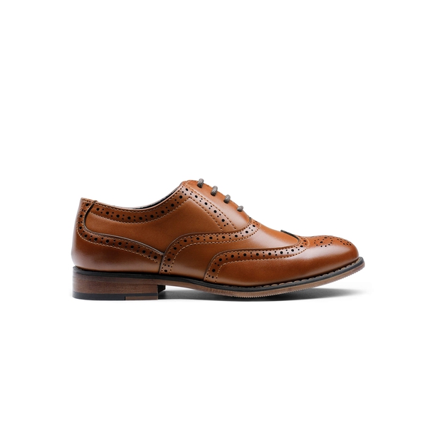 Boys' Breathable Oxford Shoes - BROWN - 1