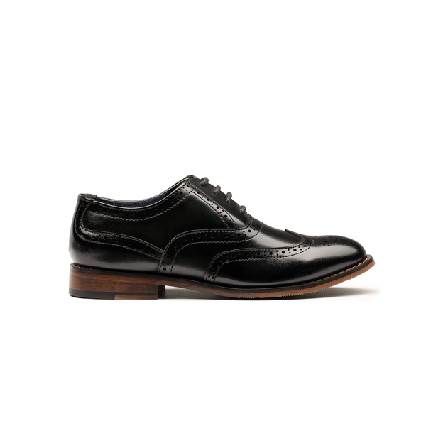 Boys' Breathable Oxford Shoes - BLACK - 1