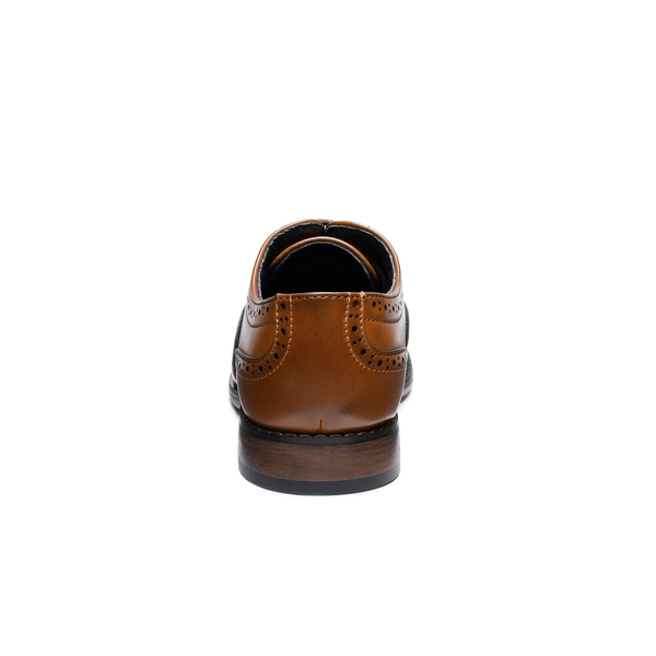 Boys' Breathable Oxford Shoes - BROWN - 3