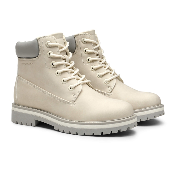 Women's Faux Fur Winter Boots - GREYISH WHITE - 2
