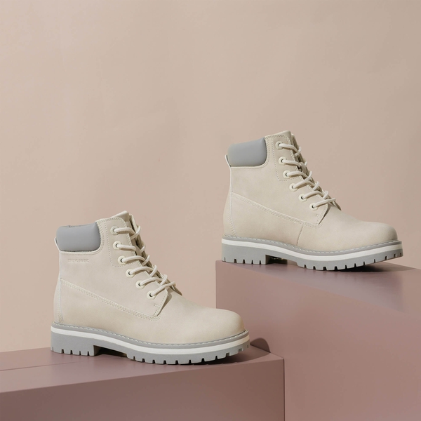Women's Faux Fur Winter Boots - GREYISH WHITE - 8